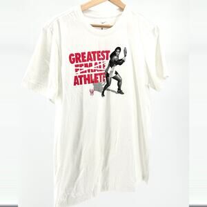 Nike White Red Greatest Female Athlete Serena Williams Graphic Tee